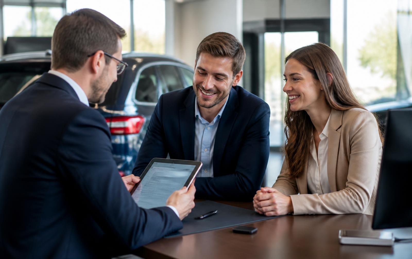 Kunde nutzt Auto-Abo per Smartphone-App
